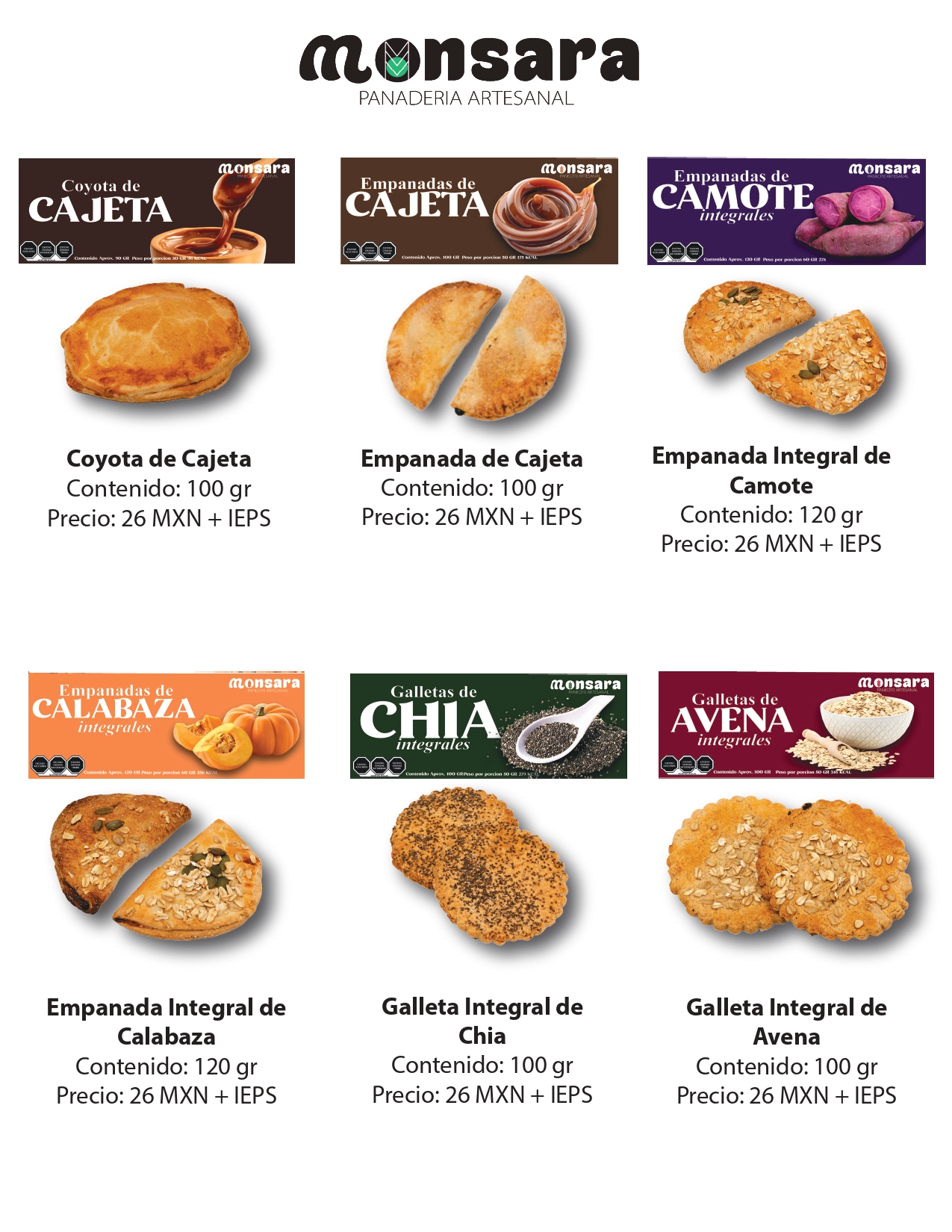 Menú página 2