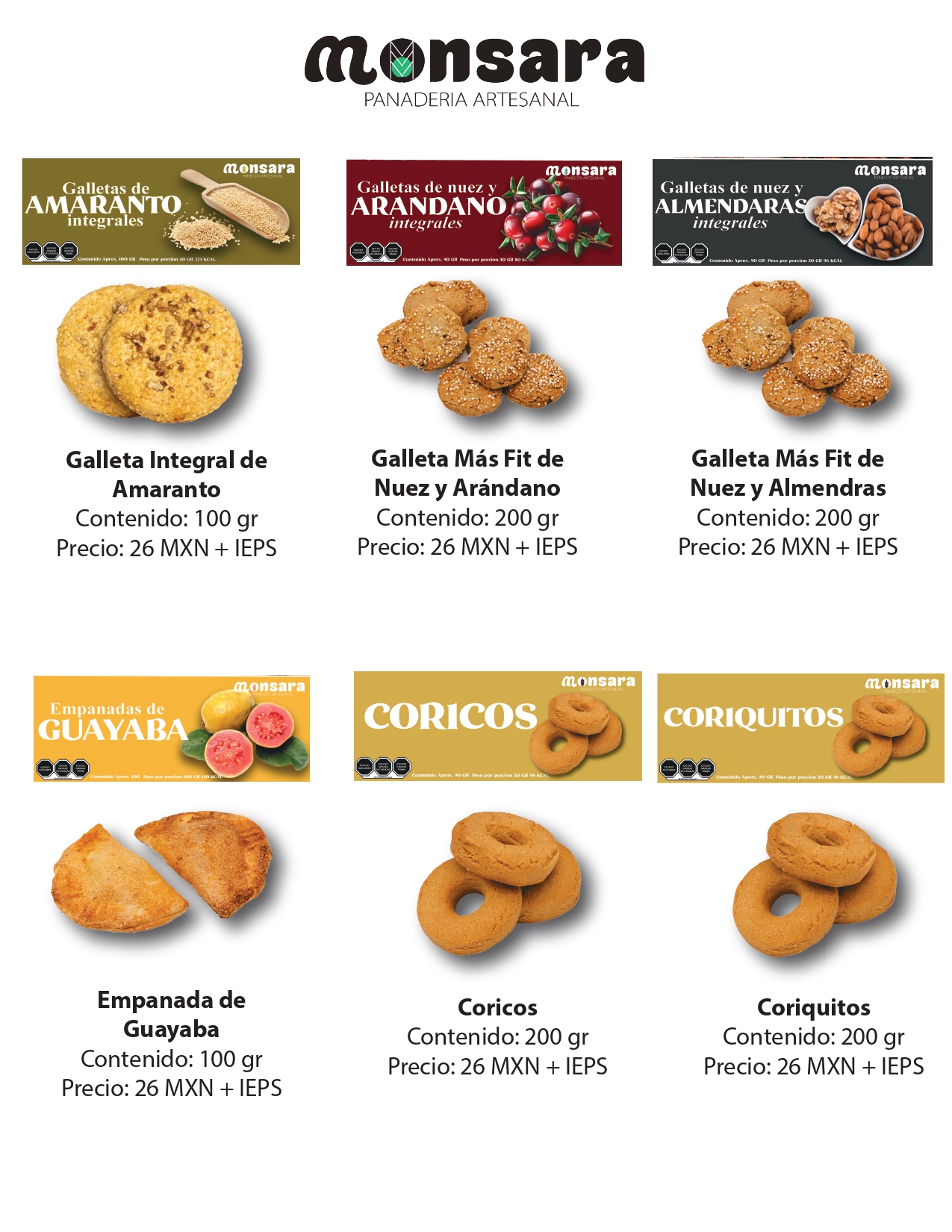 Menú página 3